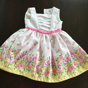 Nannette Baby White Textured Dress